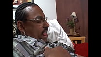 Blonde hottie gives black guy fellatio