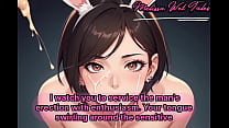 Mistress transforms you into one of her bunny girls and lets you suck your first client (AI ART)