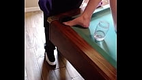 Knock takes unknown white substance in butt and pussy