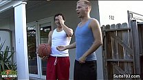 Horny gays fucking at outdoors pool