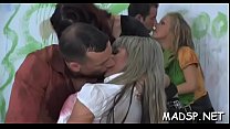 Amazing cock riding and oral-stimulation sessions at a party