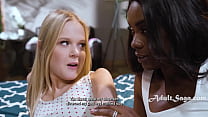 Ebony Stepmom S Strict Parenting And A Horny Tiny Blonde