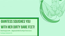 (AUDIO ONLY) Hot Giantess Crushes You Under Her DIRTY BARE SOLES! (audio roleplay fantasy)