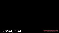 Swingeing sweetheart is masturbating