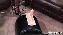 Maxine X Got Her Breasts Spermed When She's Riding A Sex Machine!