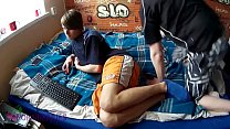 He didn't want a sexual contact with his colleague, so he got to strip and a.
