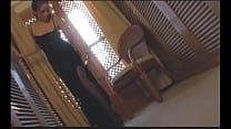 Sexy slut in fishnets spreads her pussy while getting it filled with cock