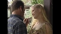 Cute blonde with a beautiful body sucks a dick and lets it in her ass