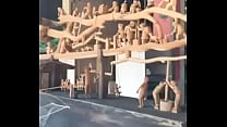 Wooden hand carved