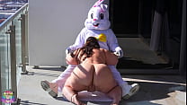 Gibby The Clown Dresses As Easter Bunny and Fucks Hot BBW