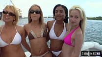 A Horny Lesbian Orgy For The Girls On Cruise.