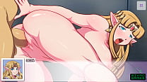 Hentai Game princesa Zelda Safada fudendo no Sofá