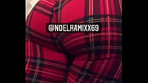 Cute girl farting in leggings after the gym
