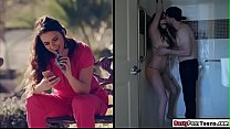 Busty nurse banged hard by her guy during her day off