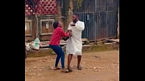 Ghetto fuck from seduce woman with flash phone
