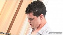 Sexual married guy gives oral sex to a gay
