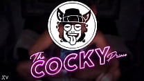 Gooner having an intense edging session with lots of lube while porn