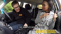 Nonton Fake Driving School Hot Ebony Teen With Small Tits And A Big Ass Given A Deep And Risky Creampie By Her Older Teacher thumbnail