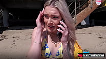 Stepbrother Jay getting his cock sucked by his stepsister Thea Summers