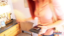 Petite Redhead Olivia X Sucks A Hard Cock While Fingering And Gets Banged!