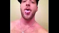 blond boy beard cum