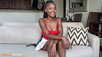 Amateur Ebony Babe Blows Casting Agent At Home Audition!