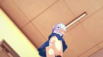 An encounter in the bathroom with Ayanami