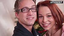 Czech Teen Rebeca Black Amazing Christmas Threesome With Photographer - LETSDOEIT