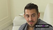Sexy tranny nurse spreads her legs and let dude fucks her ass