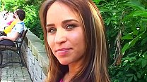 Stylish chick in out door sex session