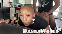Bald Ebony Anal Submissive Slut Gets Her Asshole Destroyed by BBC!