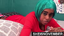 My Step Dad Stopped Me From Doing Home Work To Suck His Balls And Horny Hard Cock Before Fucking, Shy Nerdy Petite Ebony Babe Sheisnovember Licking His Penis Head With Voluptuous Natural Boobs Udders Jiggling With Eye Contact By Msnovember