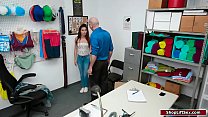 18yo babe fucked by officer for sneaking inside the store