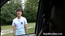 Black Gay Muscular Man Seduces Teen White BOy For A Good Fuck 17