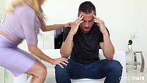 She is tired of her husband being such a pussy that she wants to show him what a real man's cock looks like and Danny tells him that he is going to fuck his wife hard