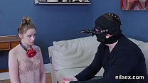 Insane bitch gets her fuckholes stretched and toughly fucked
