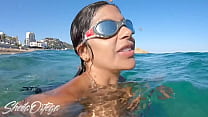 SEX ON THE BEACH, INSIDE WATER WITH A FAN - SHEILA ORTEGA