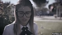 Petite DP banged by two bad boys hard dicks