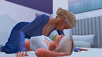 futanari stepmom arranged hard anal sex for a straight stepdaughter sims me hentai animation