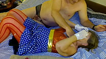 Mature old patriot slut gets fingered for New Year