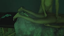 Female Client Excited by Massage, is Fingered and Penetrated (No finish version)