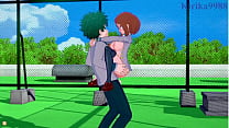 Ochako Uraraka and Izuku Midoriya intense sex. - My Hero Academia Hentai  Ochako Uraraka and Izuku Midoriya intense sex. - My Hero Academia Hentai