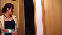 French teen deeply fuck by 2 huges cocks
