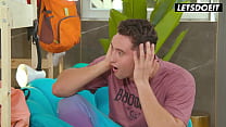 Rika Fane Gets Stuck, but Luckily Her Stepbrother is There - LETSDOEIT
