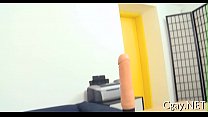 Blowjob for marvelous homo stud