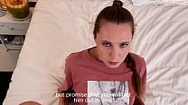 My cute girlfriend is a slut in bed and lets me creampie his pink pussy