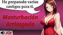 Si te corres antes serás castigado. Obedece y aguanta sin eyacular en este juego de masturbacion.