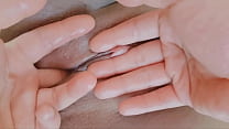 Gentle pussy fingering gets horny chick moaning