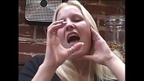 Two guys fuck hot blonde Saana in both of her holes