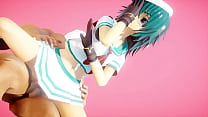 Kantai Collection Kiso Hentai Dance and Sex Cowgirl Position Undress MMD 3D Blue Hair (CLIP)